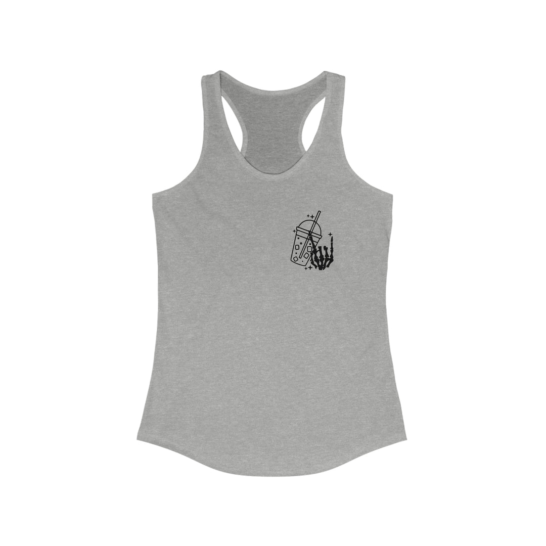 Fueled by ice coffee-Women's Ideal Racerback Tank