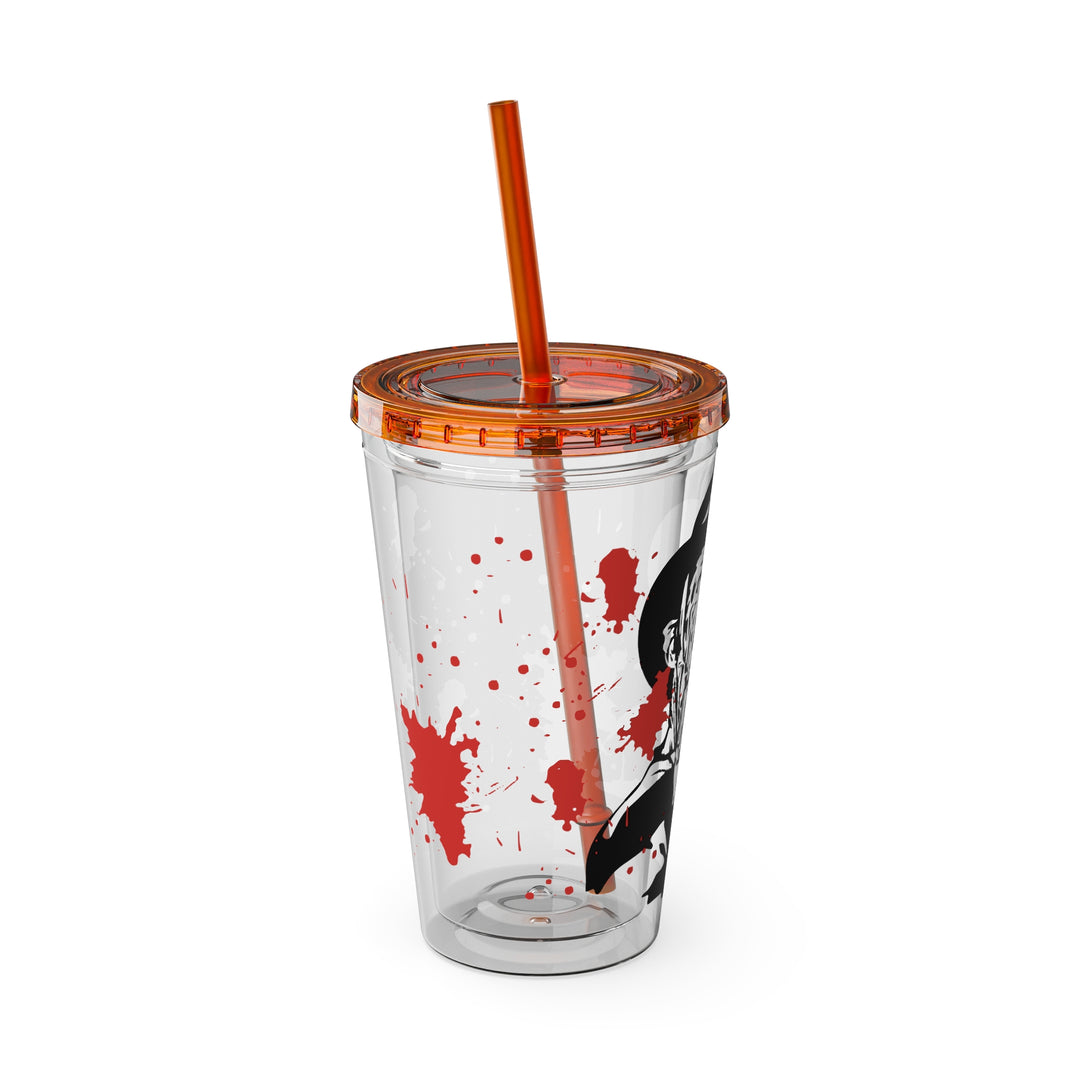 Freddy Halloween=Sunsplash Tumbler with Straw, 16oz