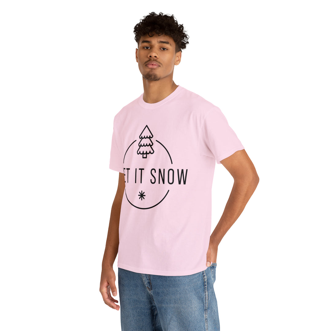 LET IT SNOW=Unisex Heavy Cotton Tee