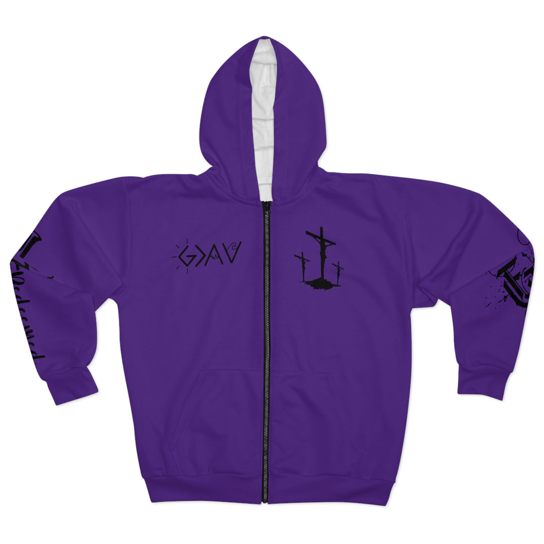 Love Like Jesus Unisex Zip Hoodie (AOP)