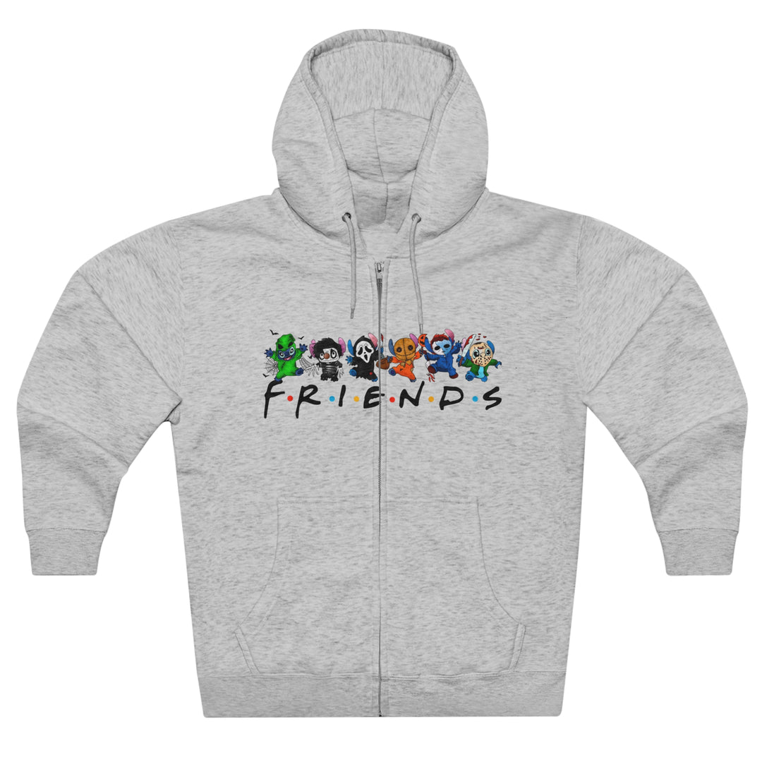 Friends-Unisex Premium Full Zip Hoodie