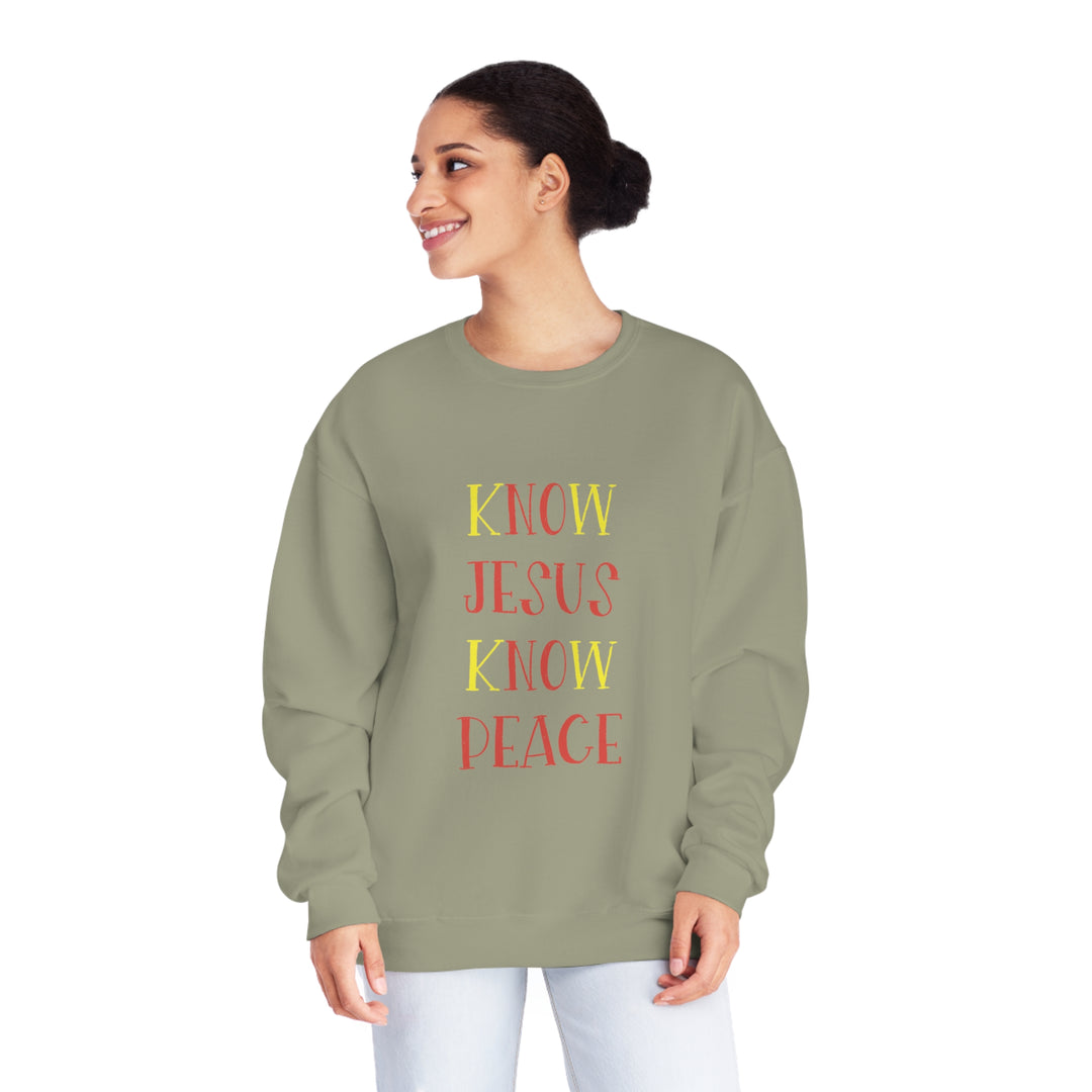 Know Jesus-Unisex NuBlend® Crewneck Sweatshirt