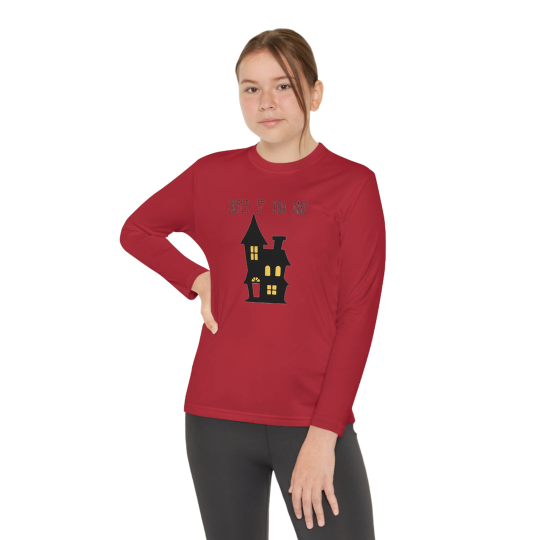 Enter if you dare-Youth Long Sleeve Competitor Tee