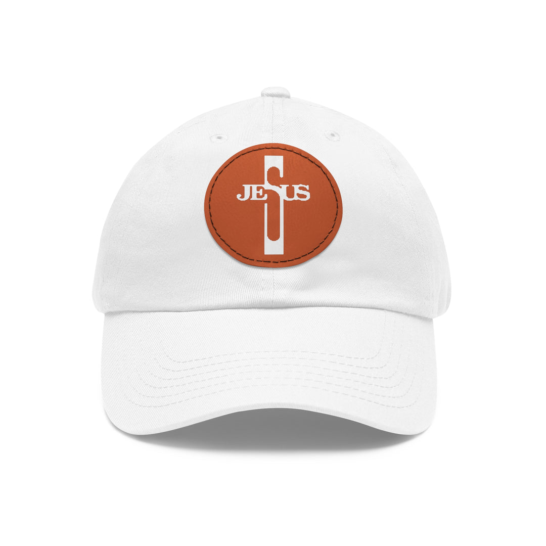 Jesus Hat with Leather Patch (Round)