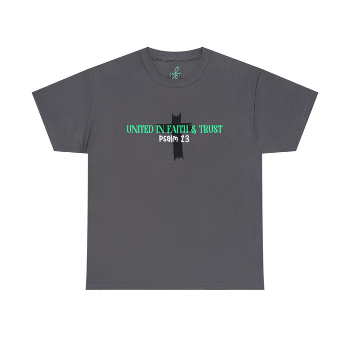 UNITED IN FAITH & TRUST-Unisex Heavy Cotton Tee