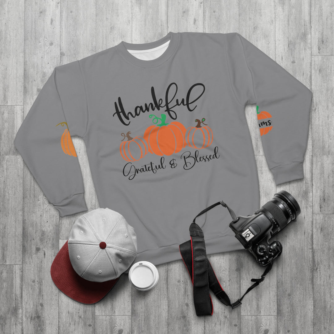Thankful Grams=Unisex Sweatshirt (AOP)
