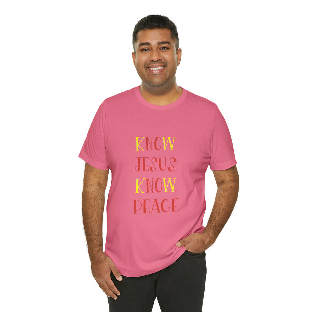 Know Jesus-Unisex Jersey Short Sleeve Tee