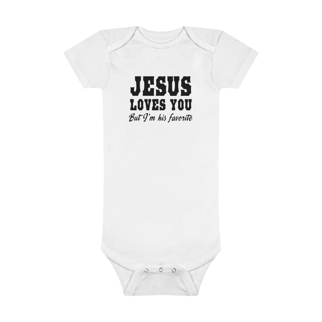 Jesus Loves You-Baby Short Sleeve Onesie®