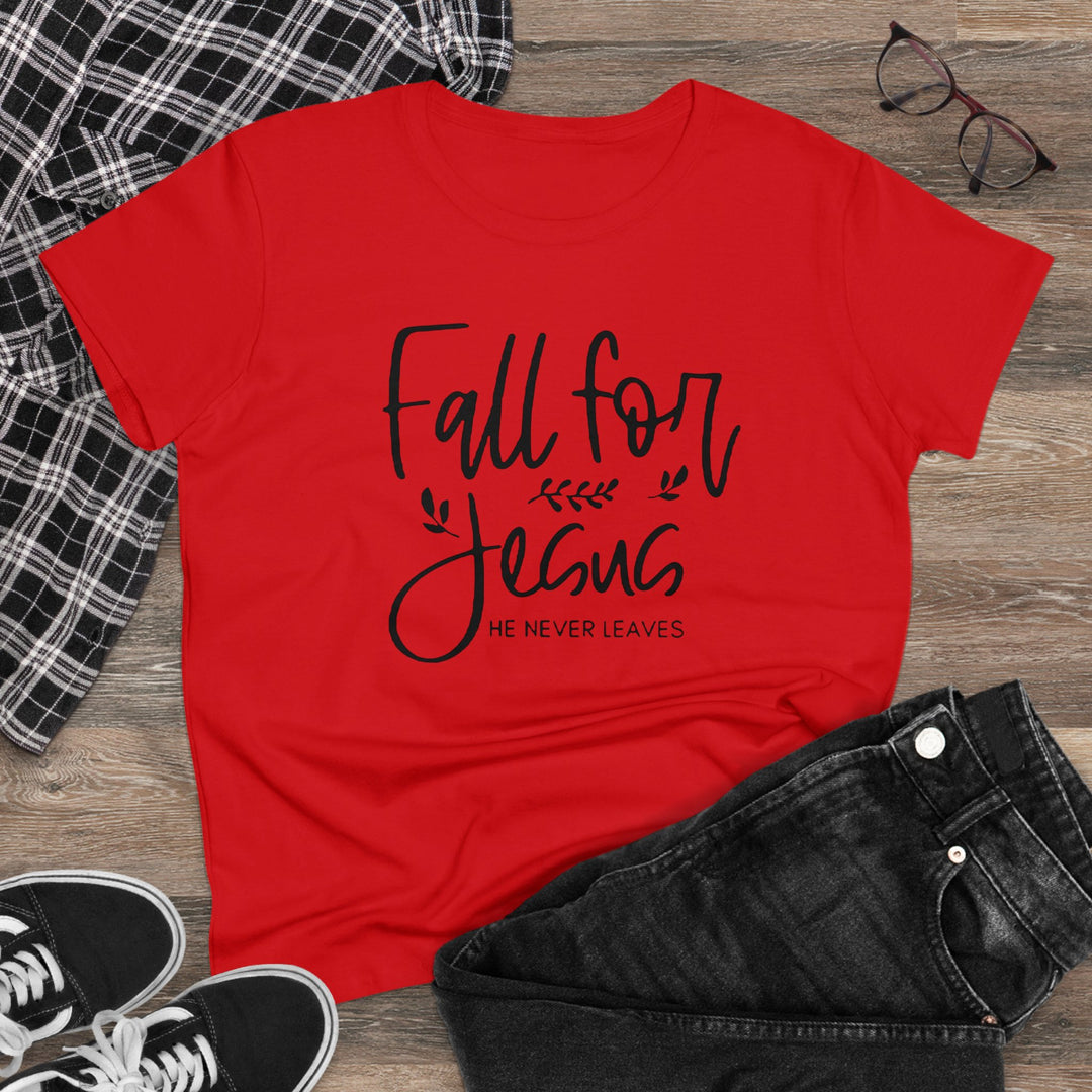 Fall For Jesus Women's Midweight Cotton Tee