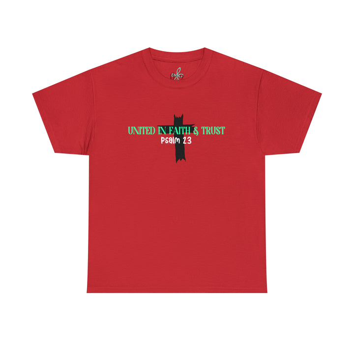 UNITED IN FAITH & TRUST-Unisex Heavy Cotton Tee