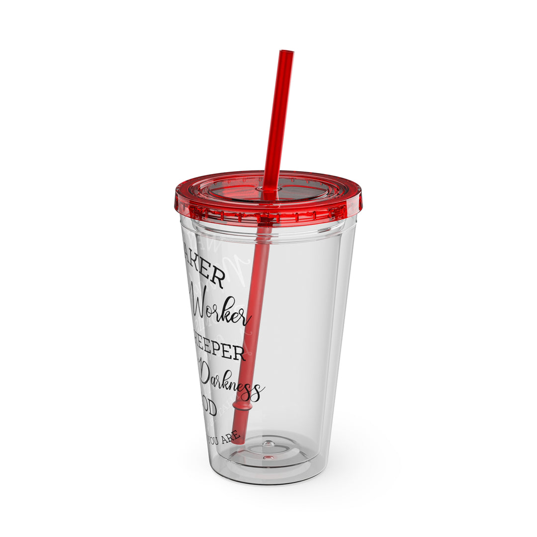 Way Maker=Sunsplash Tumbler with Straw, 16oz