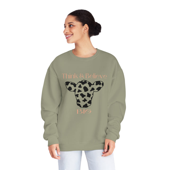 Think & Believe Big=Unisex NuBlend® Crewneck Sweatshirt