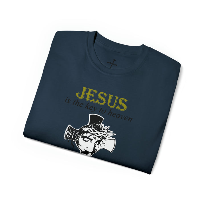JESUS IS KEY=Unisex Ultra Cotton Tee