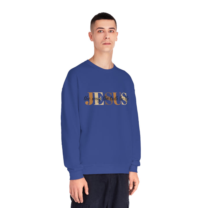 Jesus The Way The Truth The Life Unisex NuBlend® Crewneck Sweatshirt