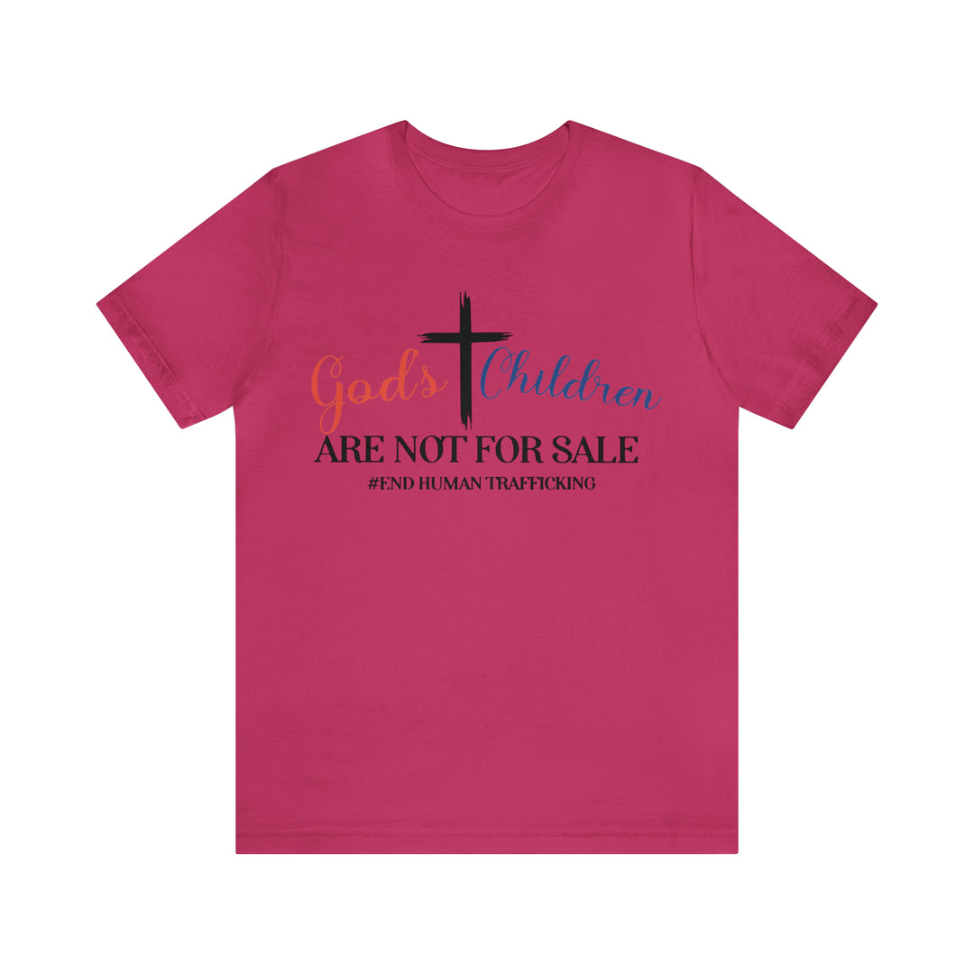 End Human trafficking-Unisex Jersey Short Sleeve Tee