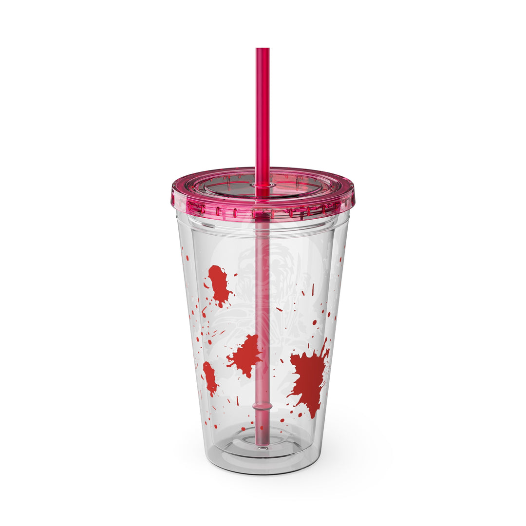Freddy Halloween=Sunsplash Tumbler with Straw, 16oz