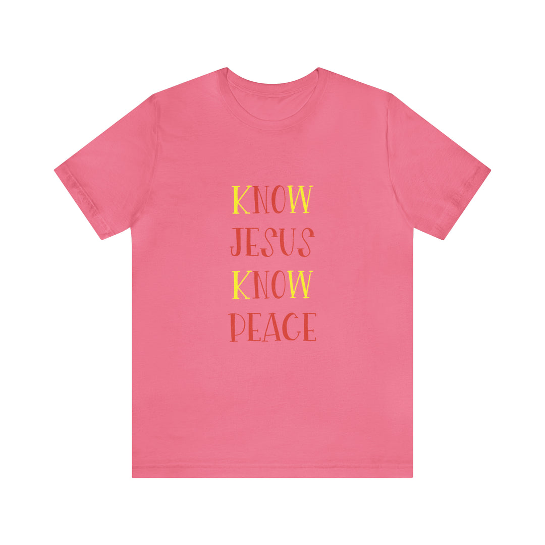 Know Jesus-Unisex Jersey Short Sleeve Tee