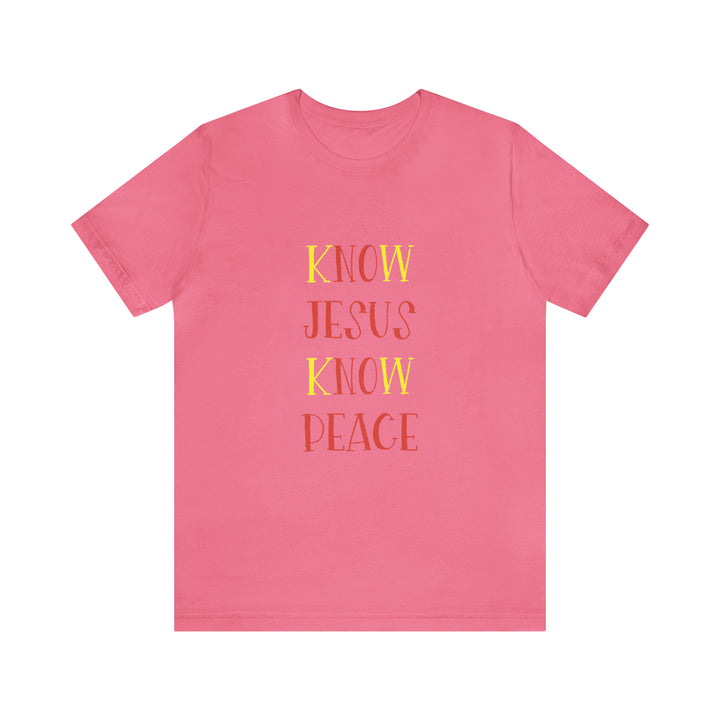 Know Jesus-Unisex Jersey Short Sleeve Tee
