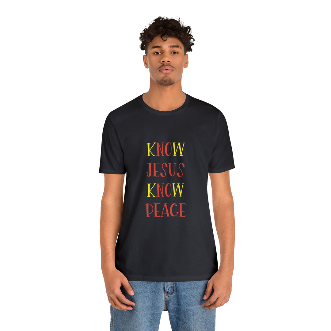 Know Jesus-Unisex Jersey Short Sleeve Tee