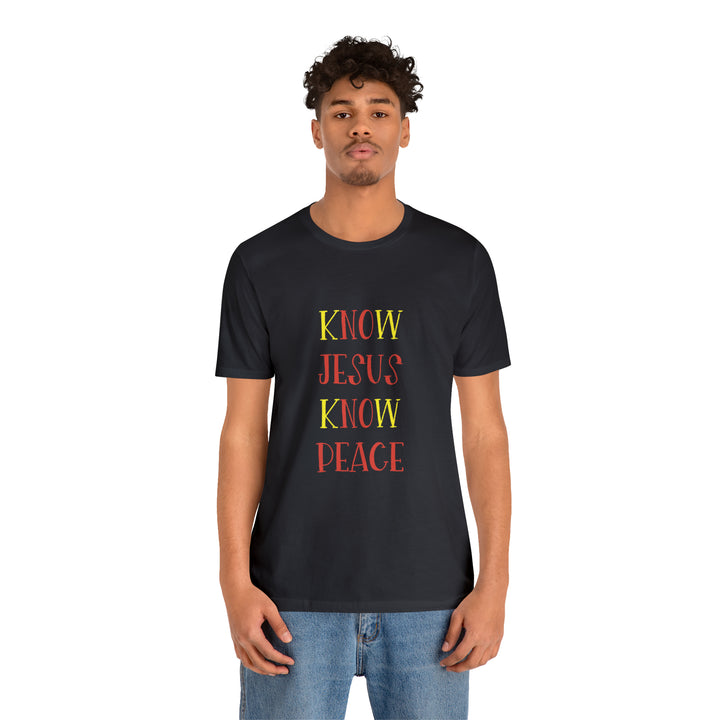 Know Jesus-Unisex Jersey Short Sleeve Tee