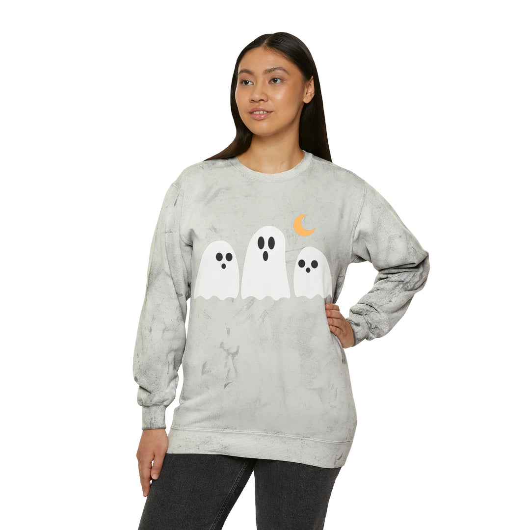 GHOST-Unisex Color Blast Crewneck Sweatshirt