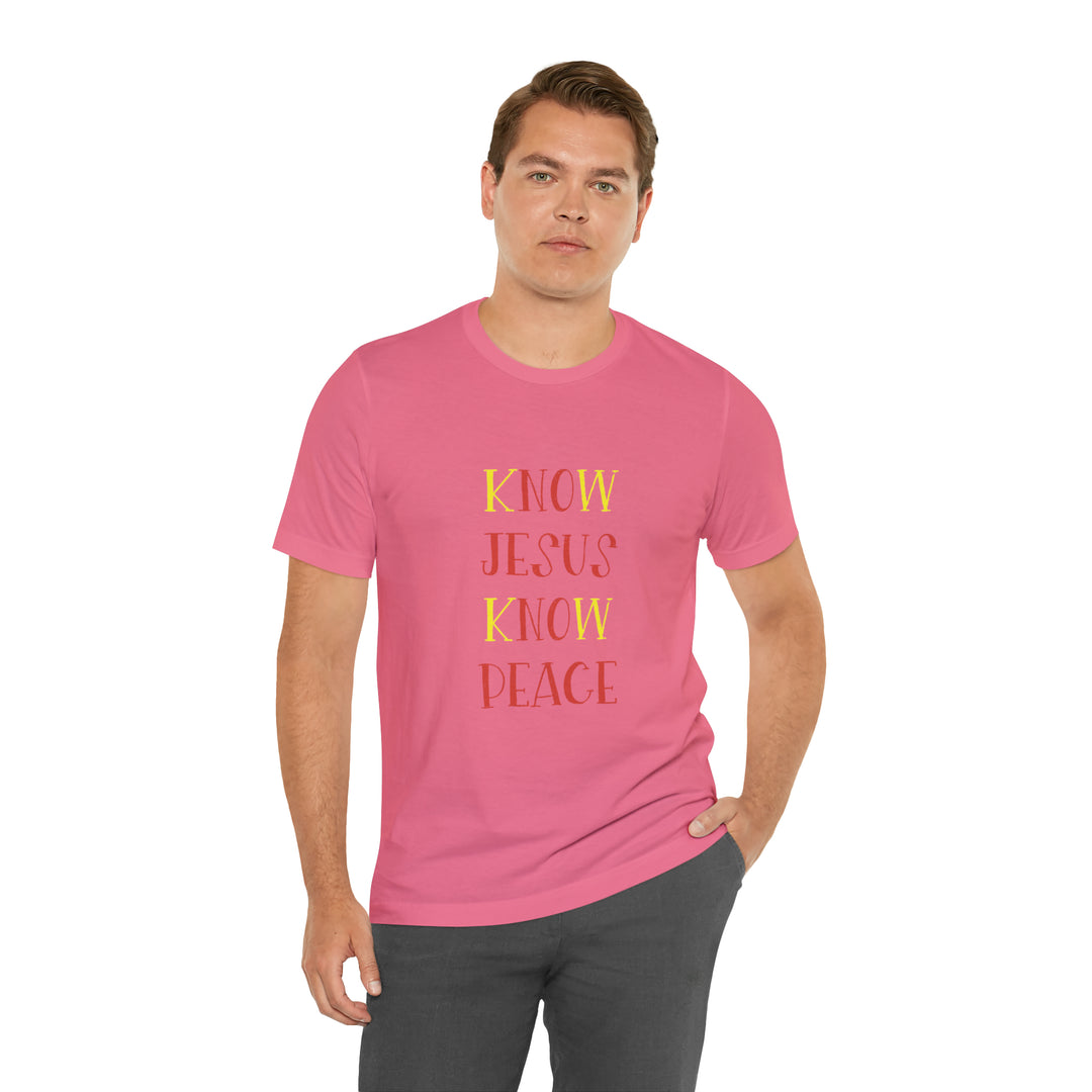 Know Jesus-Unisex Jersey Short Sleeve Tee