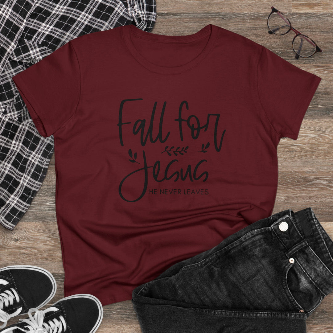Fall For Jesus Women's Midweight Cotton Tee