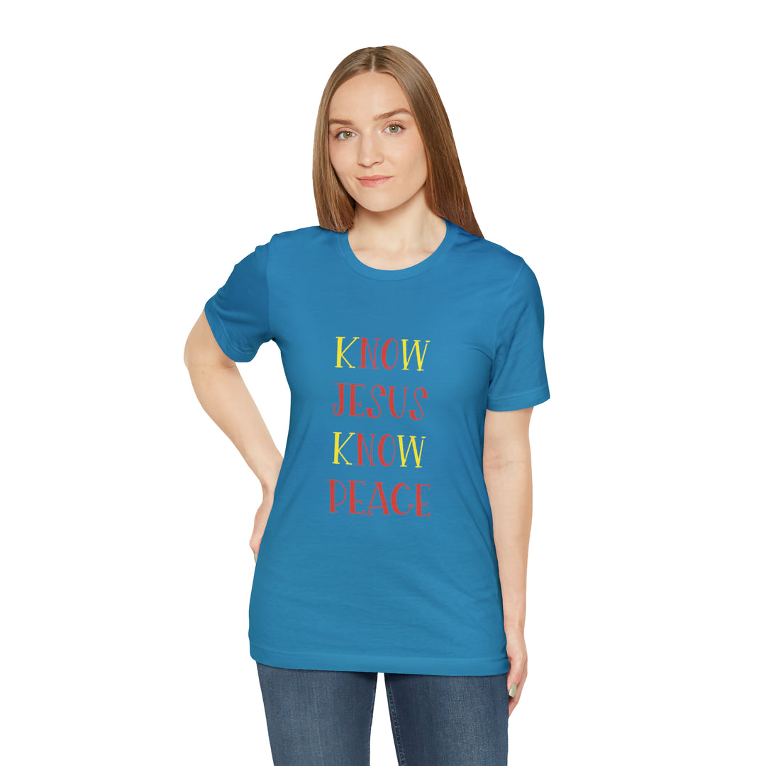 Know Jesus-Unisex Jersey Short Sleeve Tee