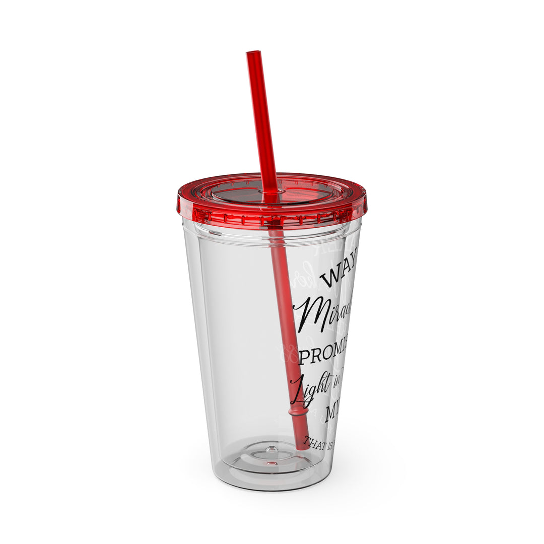 Way Maker=Sunsplash Tumbler with Straw, 16oz