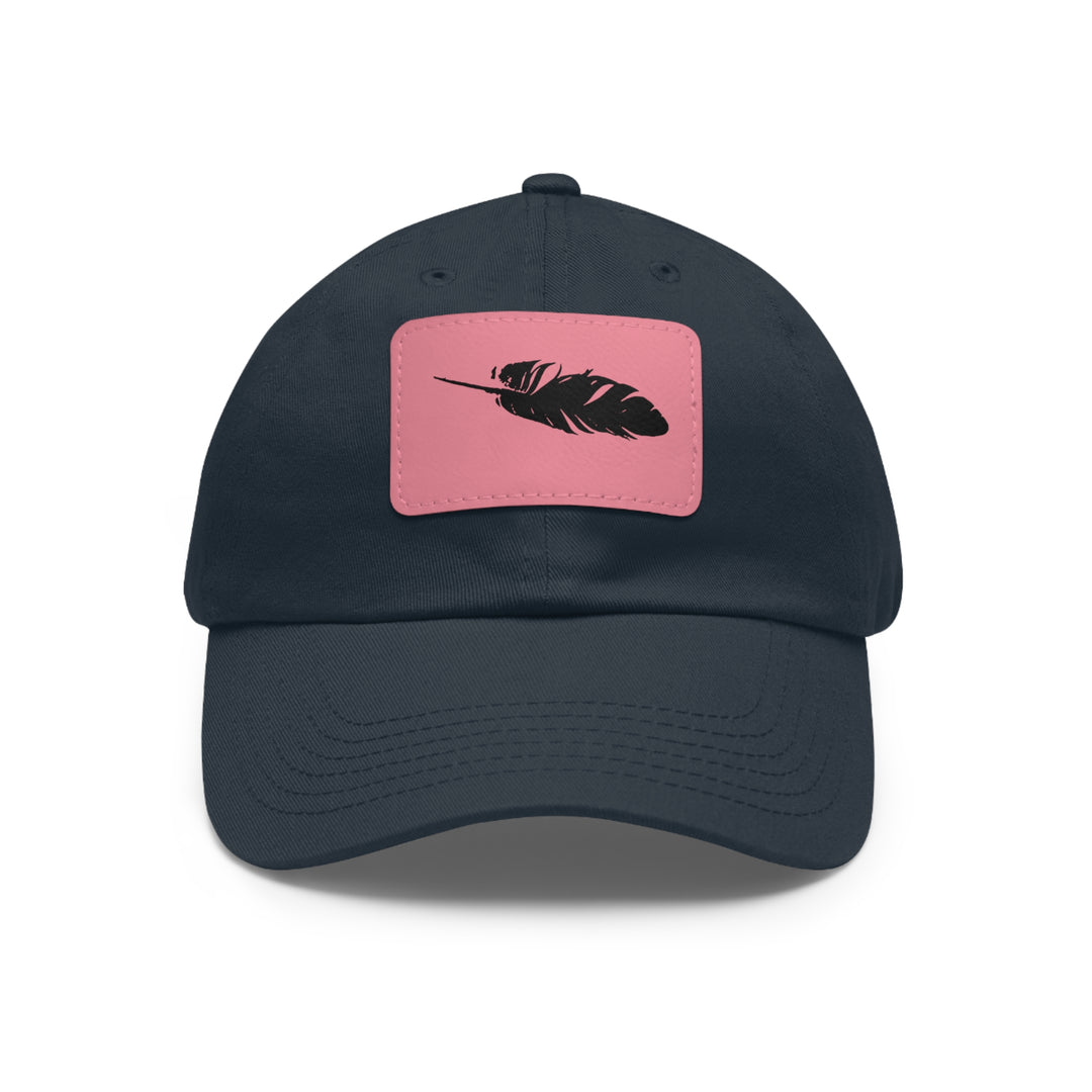 Dad Hat with Leather Patch (Rectangle)