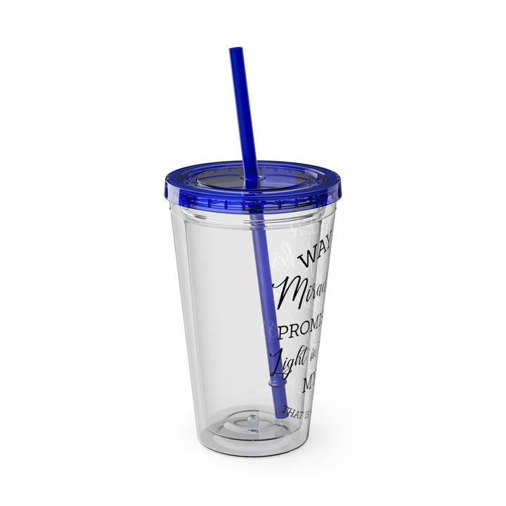 Way Maker=Sunsplash Tumbler with Straw, 16oz