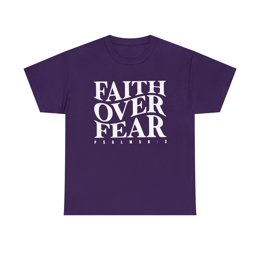 Faith Over Fear-Unisex Heavy Cotton Tee
