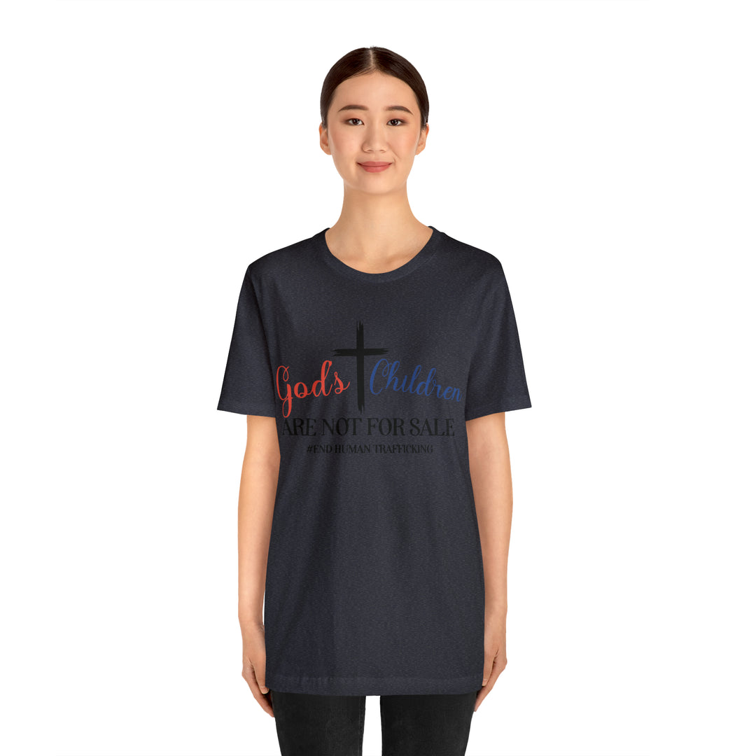 End Human trafficking-Unisex Jersey Short Sleeve Tee