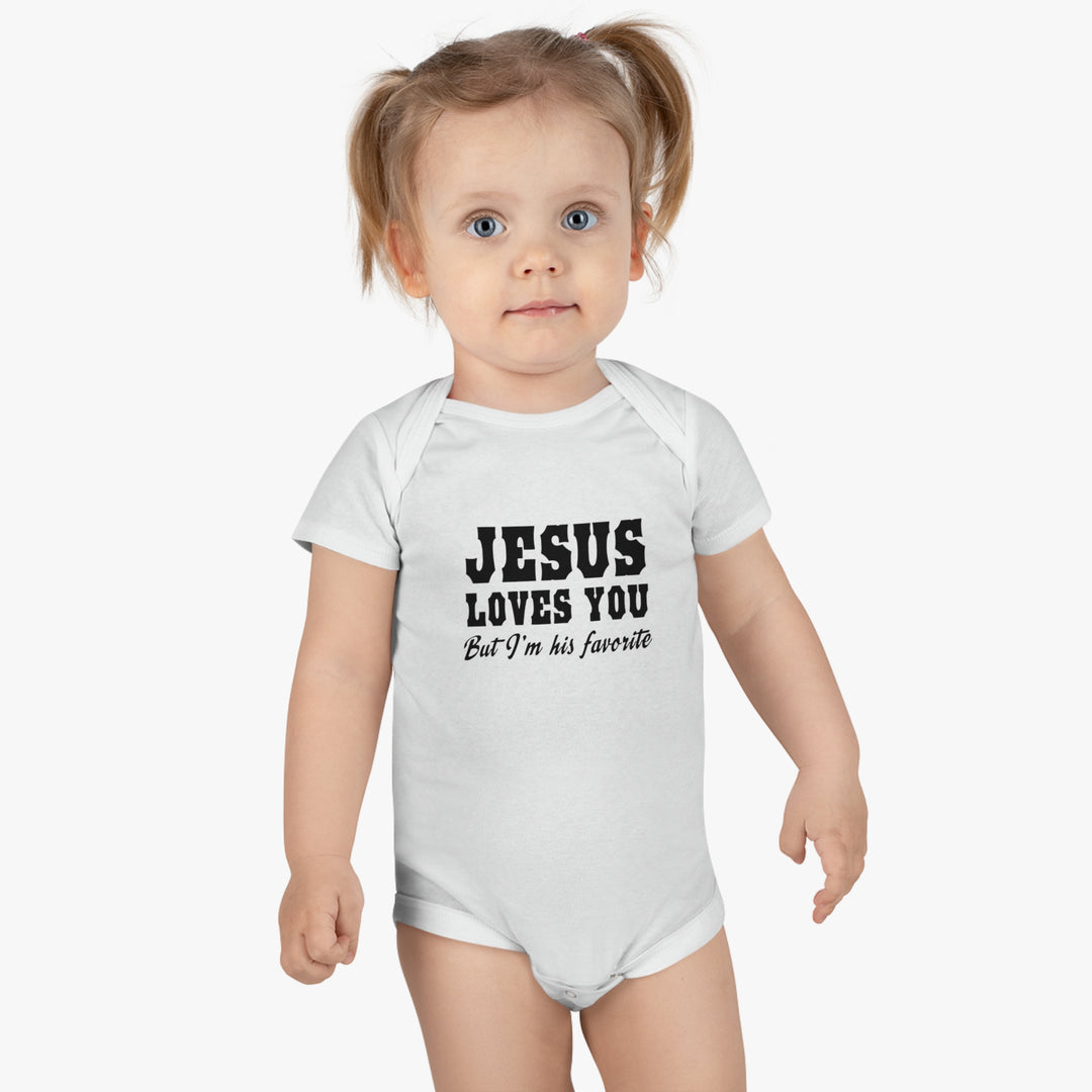Jesus Loves You-Baby Short Sleeve Onesie®