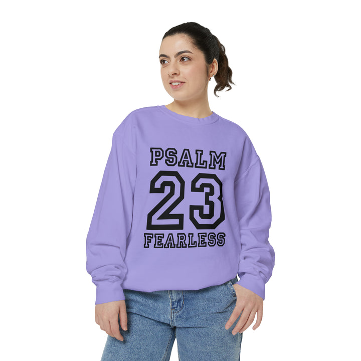 Psalm 23 Unisex Garment-Dyed Sweatshirt