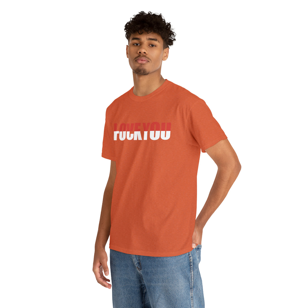 LOVE YOU-F YOU-Unisex Heavy Cotton Tee