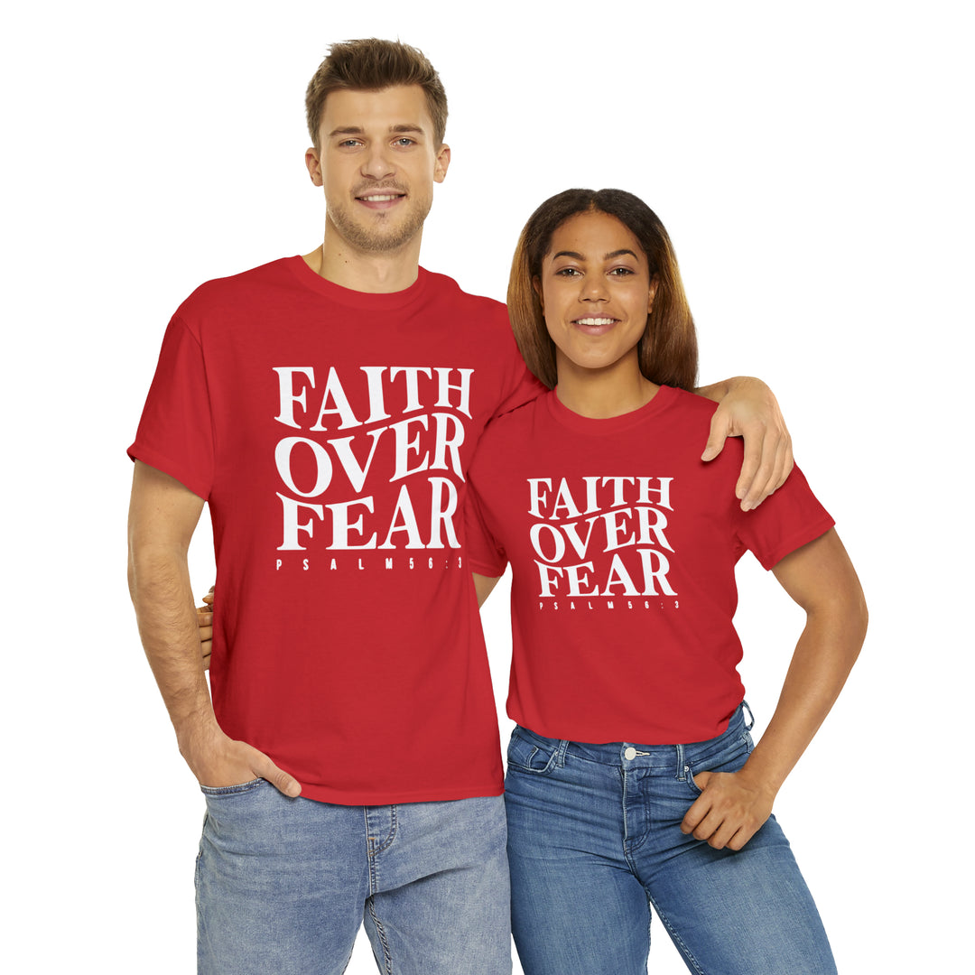 Faith Over Fear-Unisex Heavy Cotton Tee