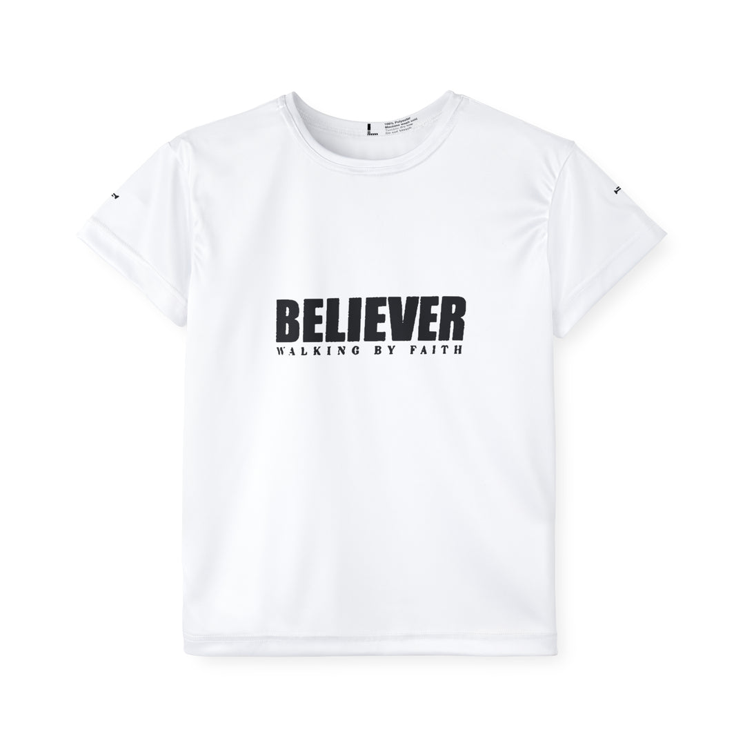 Believer walking by Faith=Kids Sports Jersey (AOP)
