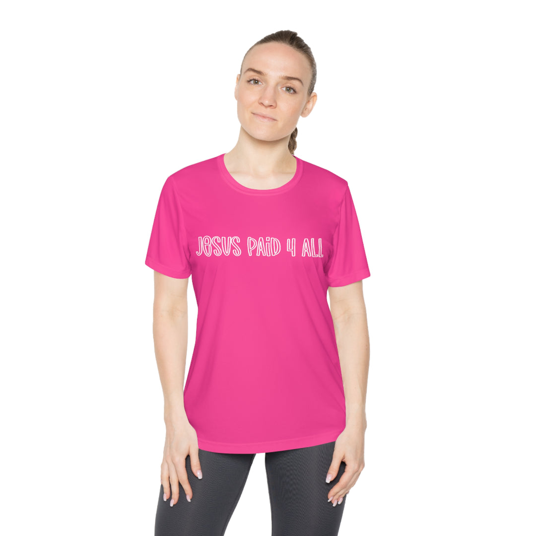 Jesus Paid 4 It All=Ladies Competitor Tee
