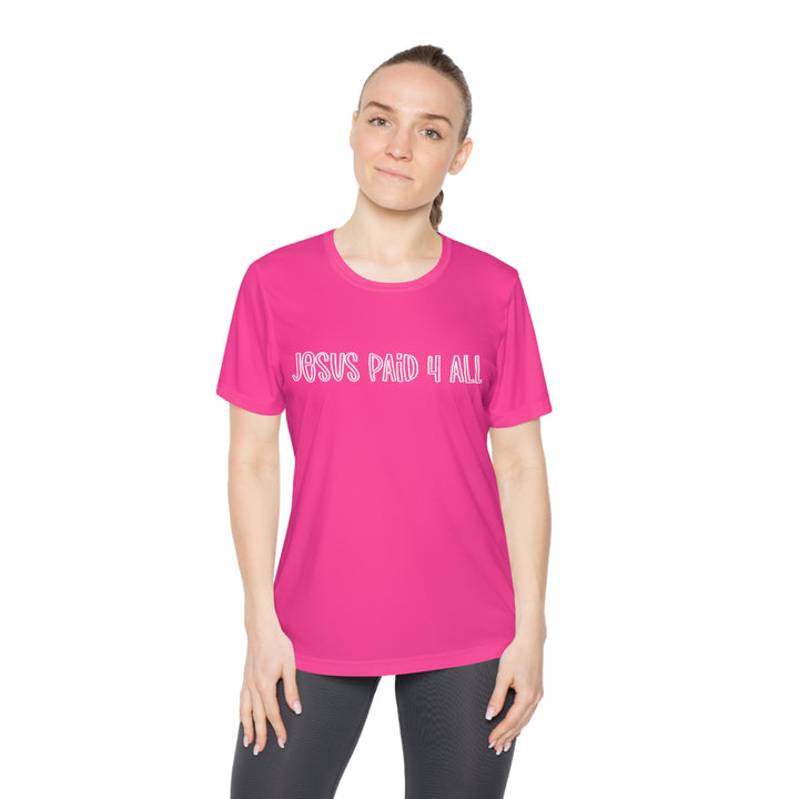 Jesus Paid 4 It All=Ladies Competitor Tee