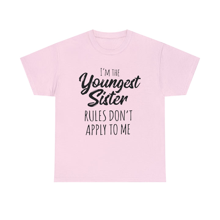 IM THE YOUNGEST=Unisex Heavy Cotton Tee