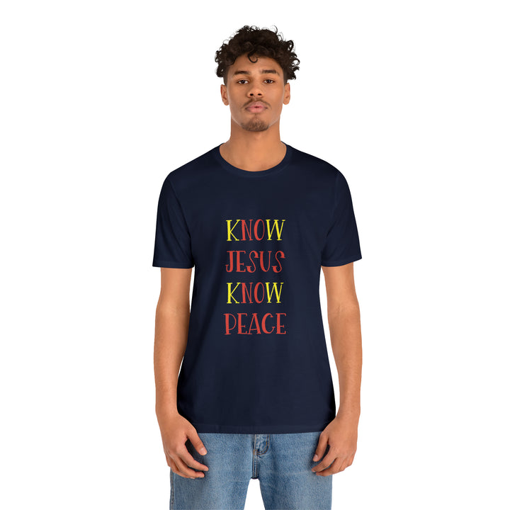 Know Jesus-Unisex Jersey Short Sleeve Tee