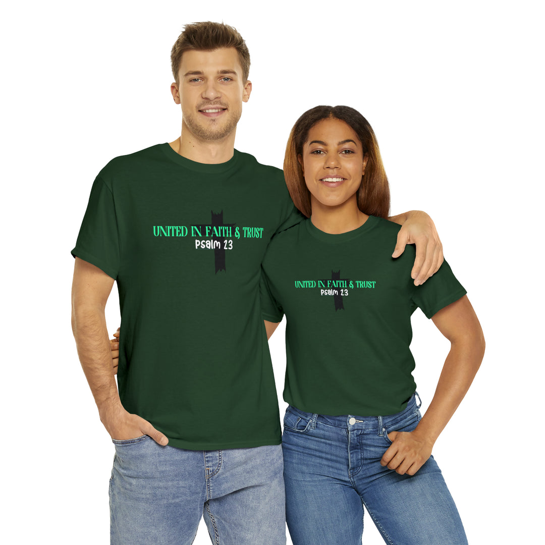 UNITED IN FAITH & TRUST-Unisex Heavy Cotton Tee