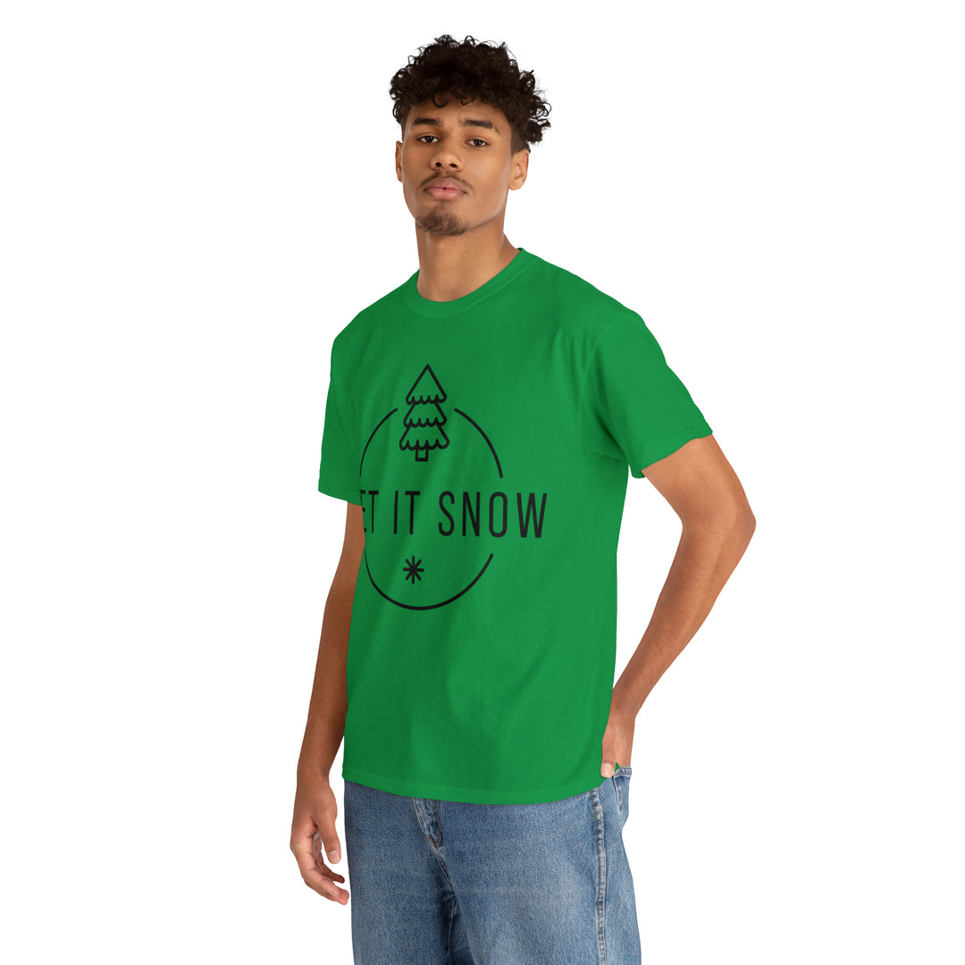 LET IT SNOW=Unisex Heavy Cotton Tee