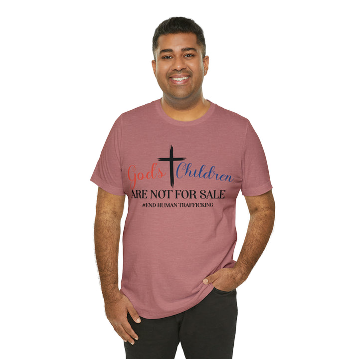 End Human trafficking-Unisex Jersey Short Sleeve Tee