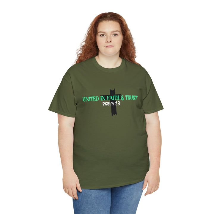 UNITED IN FAITH & TRUST-Unisex Heavy Cotton Tee