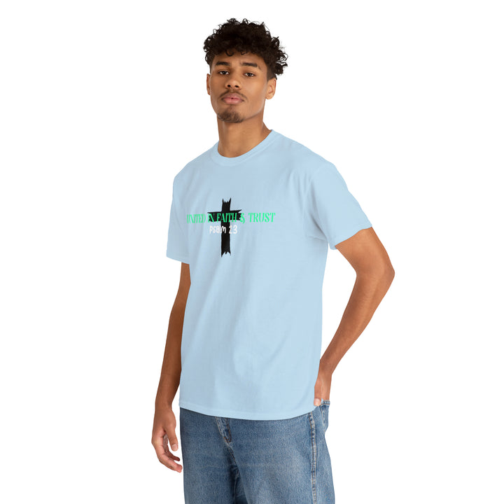 UNITED IN FAITH & TRUST-Unisex Heavy Cotton Tee