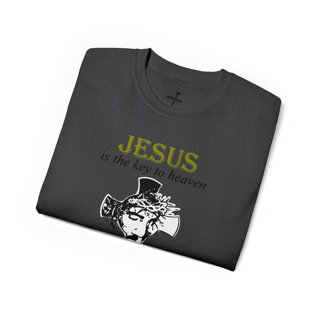 JESUS IS KEY=Unisex Ultra Cotton Tee