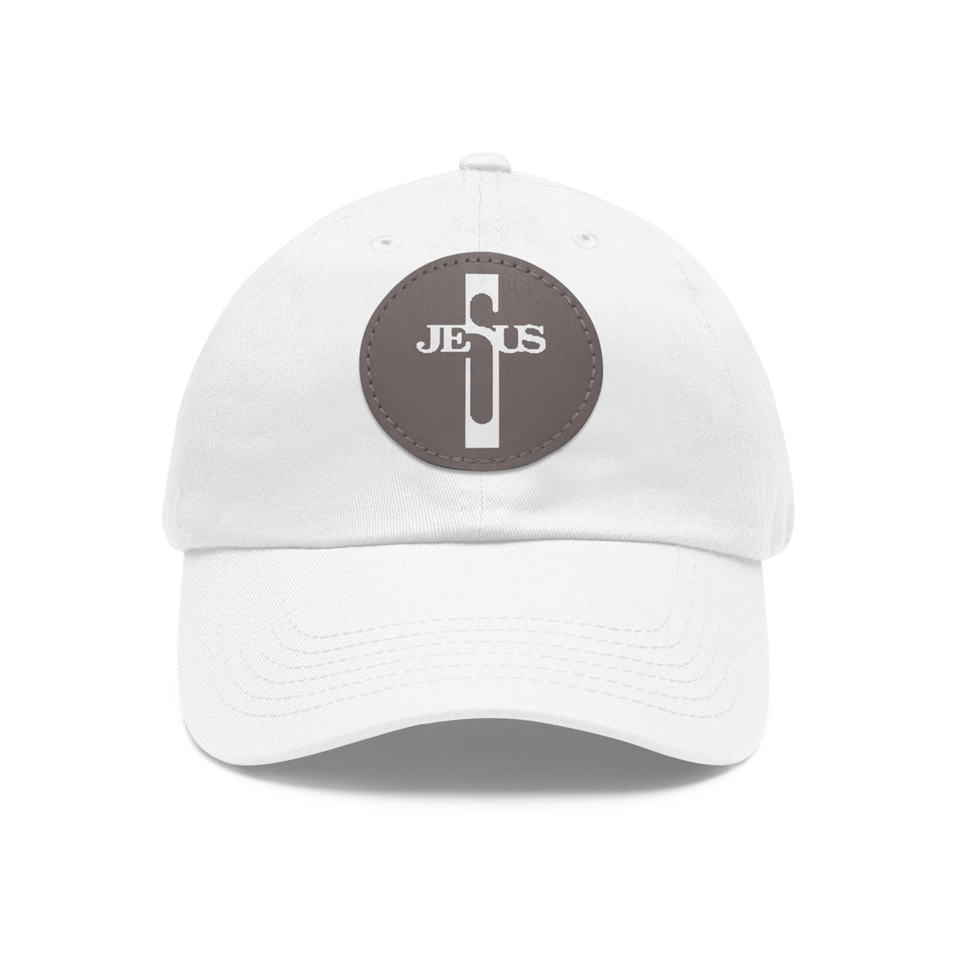 Jesus Hat with Leather Patch (Round)