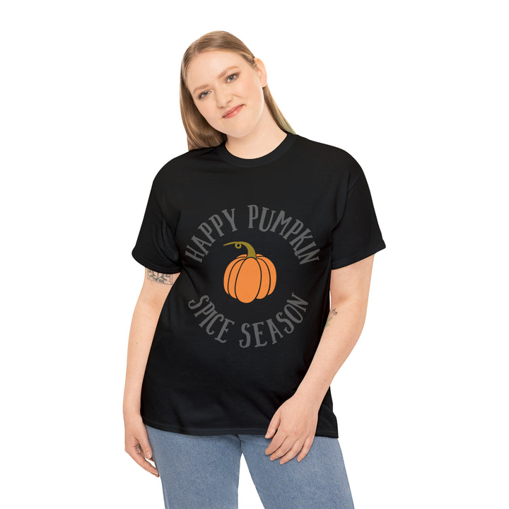 Happy Pumpkin=Unisex Heavy Cotton Tee